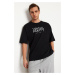 Trendyol Black Oversize/Wide-Fit Short Sleeve T-shirt