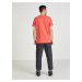 Korálové pánské tričko s potiskem Calvin Klein Jeans