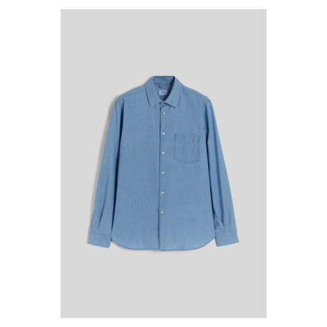 Košile aspesi camicia sedici denim medio