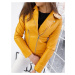 Žlutá dámská koženková bunda TY1639