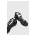 Kožené sandály Guess CADHA dámské, černá barva, FL6CDH LEA21