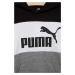 Dětská mikina Puma ESS Colorblock Hoodie TR B černá barva, s kapucí, vzorovaná