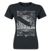 Led Zeppelin Tričko Vintage Print LZ1 Womens Black