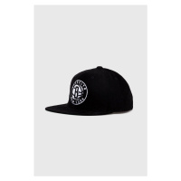 Bavlněná baseballová čepice Mitchell&Ness BROOKLYN NETS černá barva, s aplikací