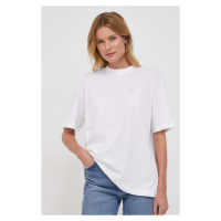 Bavlněné tričko Calvin Klein Jeans bílá barva, J20J222568