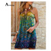 Letní patchwork šaty volného střihu