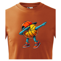 Dětské triko Basketbalový míč dab dance - vtipné Basketbalové tričko triko