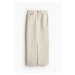 H & M - Dlouhá sukně z lněné směsi - béžová