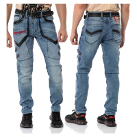 CIPO & BAXX kalhoty pánské CD795 l:32 jeans džíny moto