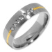Silvego Snubní ocelový prsten pro ženy PARIS RRC2048-Z