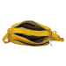 Dámská kožená crossbody kabelka žlutá - ItalY Bandit žlutá