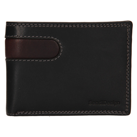 Pánská kožená peněženka SendiDesign Didier - černá Sendi Design
