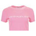 Dámské růžové tričko s nápisem Calvin Klein Jeans