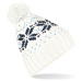 Beechfield Zimní čepice s norským vzorem Fair Isle Snowstar