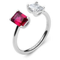 Brosway Elegantní otevřený prsten Fancy Passion Ruby FPR10