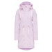 MYMO Přechodný kabát světle fialová / světle růžová
