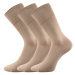 Lonka Diagram Unisex ponožky s volným lemem - 3 páry BM000001470200101242 béžová