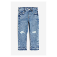 H & M - Straight Leg Jeans - modrá