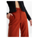 Bonprix RAINBOW 7/8 lněné kalhoty s třásněmi Barva: Hnědá, Mezinárodní