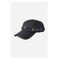 Bavlněná baseballová čepice Kangol Wax Utility 5 Panel černá barva, s aplikací, K5329-BLACK