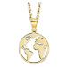 CRYSTalp Originální pozlacený náhrdelník Glóbus Globe 30452.EG