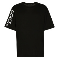 DOLCE & GABBANA Aside Logo Black tričko