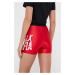 Tréninkové šortky LaBellaMafia Hardcore Ladies červená barva, s potiskem, high waist