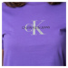 Calvin Klein Calvin Klein dámské fialové triko SLIM GLITTER LOGO T-SHIRT