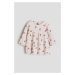 H & M - Vzorované žerzejové šaty - růžová