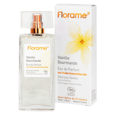 Parfémová voda přírodní VANILLE GOURMANDE — lahodná vanilka 50 ml BIO   FLORAME