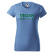 DOBRÝ TRIKO Dámské tričko s potiskem Vegan symboly Barva: Červená
