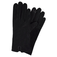 Dámské semišové antibakteriální rukavice model 16627224 Black - Semiline
