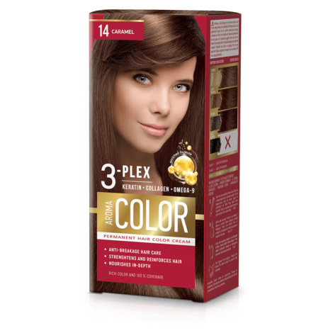Barva na vlasy - karamel č.14 Aroma Color