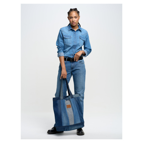 Big Star Woman's Shirt Shirt 141814 Denim-239