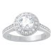 Swarovski Třpytivý prsten s krystaly Swarovski Angelic 1081952