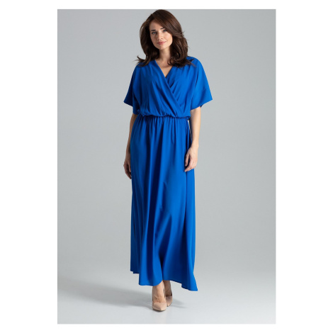 Dlouhé elegantní šaty L055 Sapphire Modrá Lenitif