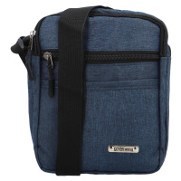 Pánská textilní crossbody taška Linton, tmavě modrá