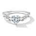 GRACE Silver Jewellery Zásnubní stříbrný prsten Rachel, stříbro 925/1000 P-BSR259-7/54 Stříbrná