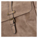 Stylový velký dámský koženkový batoh Heraclio, béžová