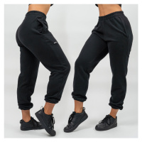 NEBBIA - Sportovní volné tepláky GYM TIME 281 (black) - NEBBIA