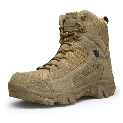 Horolezecké boty pánské army styl obuv MIXI FASHION