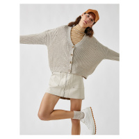 Koton Buttoned Long Sleeve Cardigan