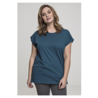 Pánské tričko krátký rukáv // Urban classics Ladies Extended Shoulder Tee teal