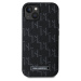 PU Leather Monogram Metal Logo Magsafe Zadní Kryt pro iPhone 14 Black Karl Lagerfeld