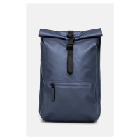 Batoh Rains Rolltop Rucksack W3 modrá barva, velký, hladký, 13320-36