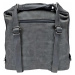 Velká středně šedá kabelka a batoh 2v1 s texturou