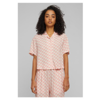 Urban Classics / Ladies Viscose Resort Shirt lemonadepinkcheck