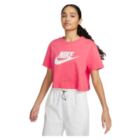 Nike SPORTSWEAR ESSENTIAL ICON FUTURA Dámské tričko, růžová, velikost