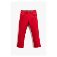 Koton Boys' Pocket Slim Fit Chino Pants 3skb40006tw