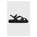 Sandály See by Chloé Sansa dámské, černá barva, na platformě, SB42051B